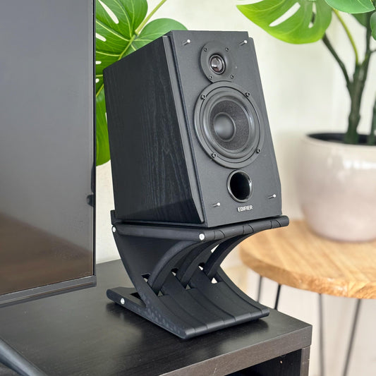 Verstelbare speaker standaard | Stereoplatform met anti vibratie voeten