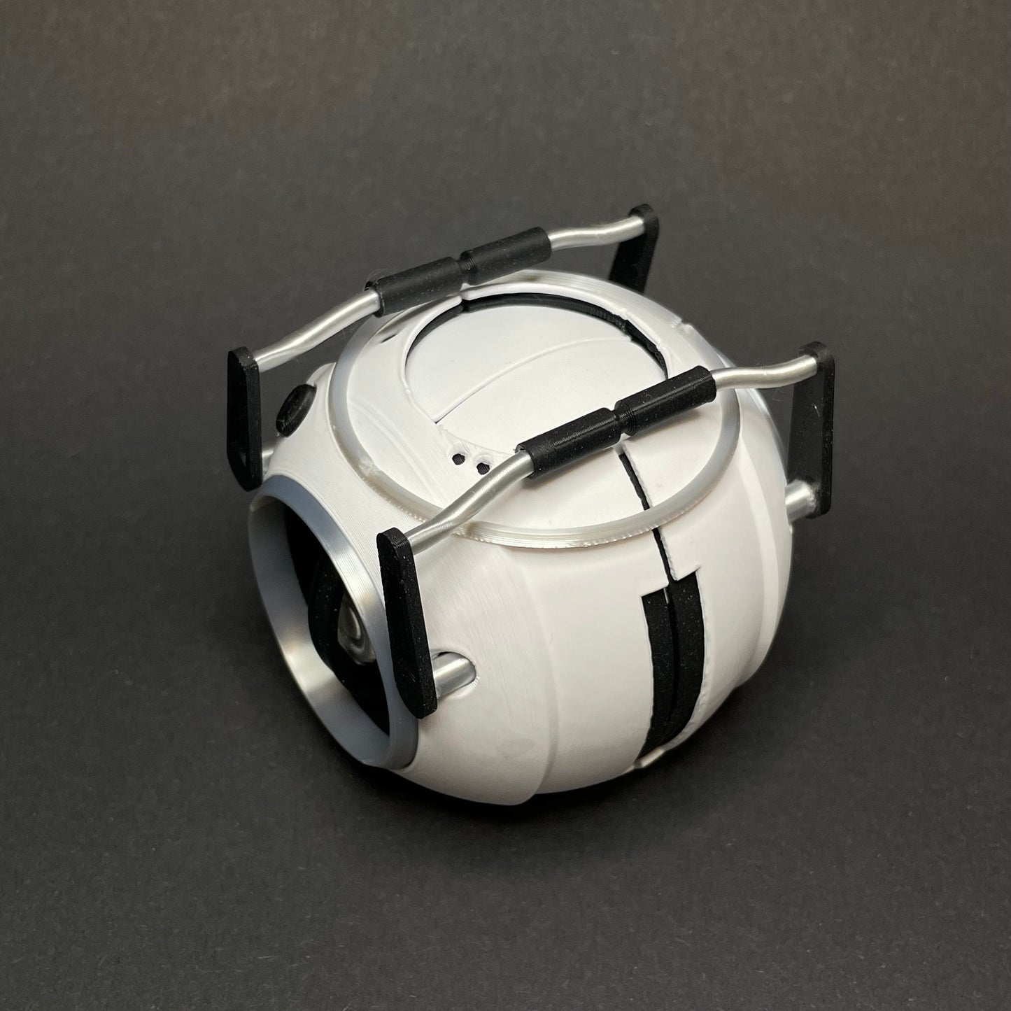 Wheatley | 3D-geprint Portal core | 8cm met LED oog